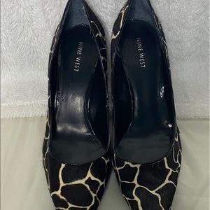 NINE WEST-Giraffe Print, 3” Heels